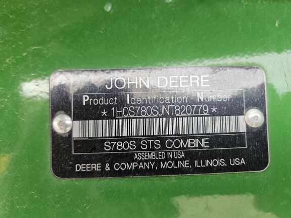 2022 John Deere S780 Combine