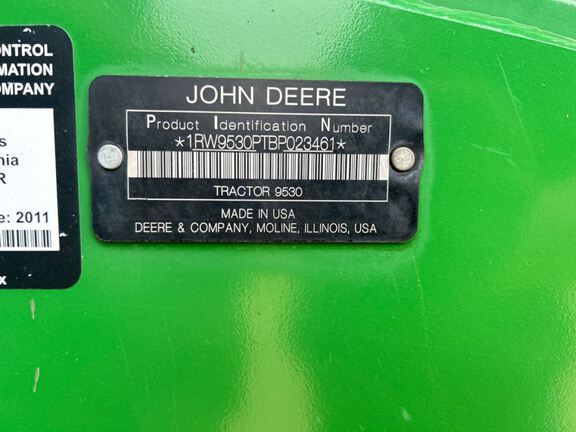 2011 John Deere 9530 Tractor 4WD