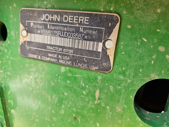 2018 John Deere 6175R Tractor