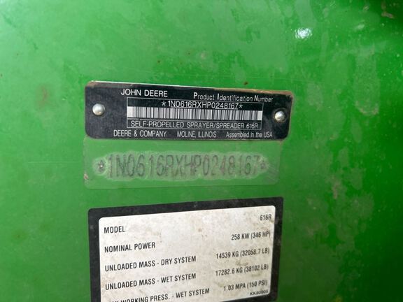 2024 John Deere 616R Sprayer/High Clearance