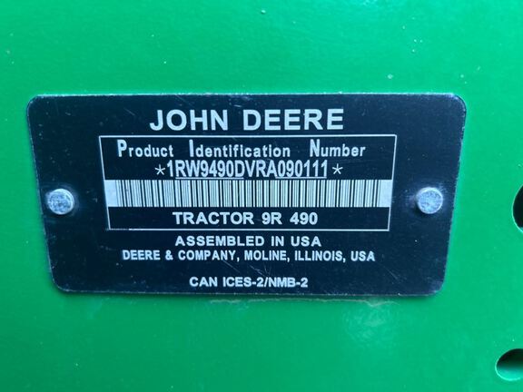 2025 John Deere 9R 490 Tractor 4WD