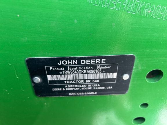 2025 John Deere 9R 540 Tractor 4WD
