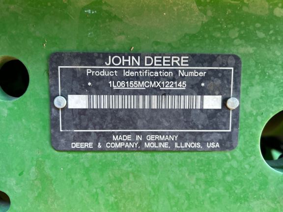 2021 John Deere 6155M Tractor