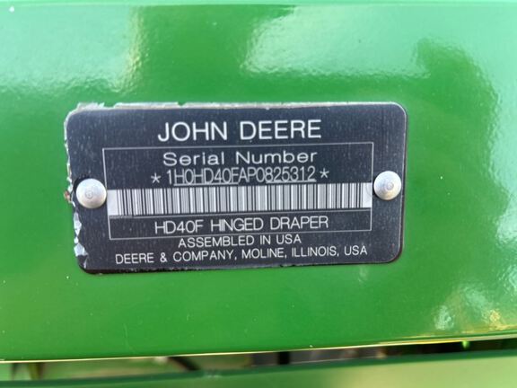 2023 John Deere HD40F Header Combine