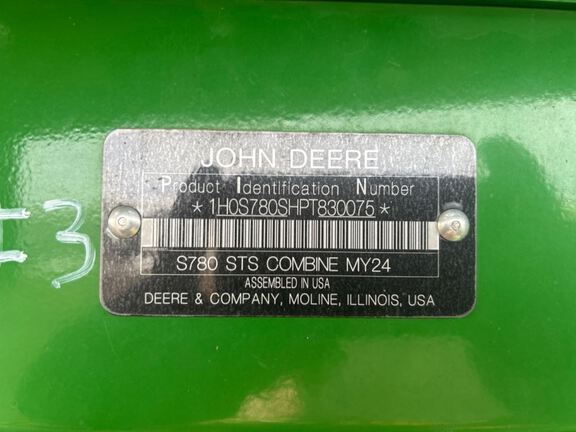 2024 John Deere S780 Combine