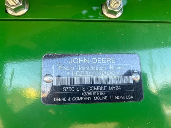 2024 John Deere S780 Combine