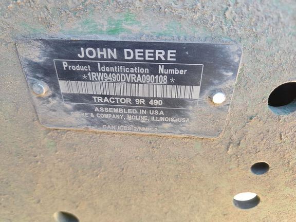 2025 John Deere 9R 490 Tractor 4WD