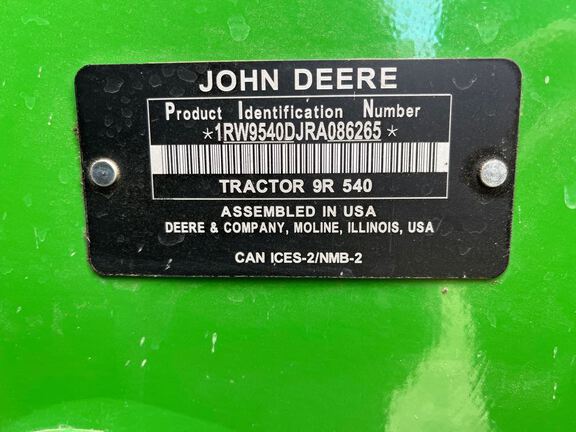 2024 John Deere 9R 540 Tractor 4WD