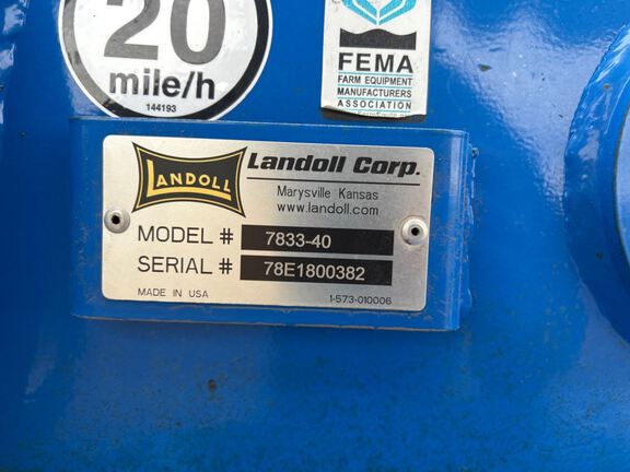 2018 Landoll 7833-40 Disk