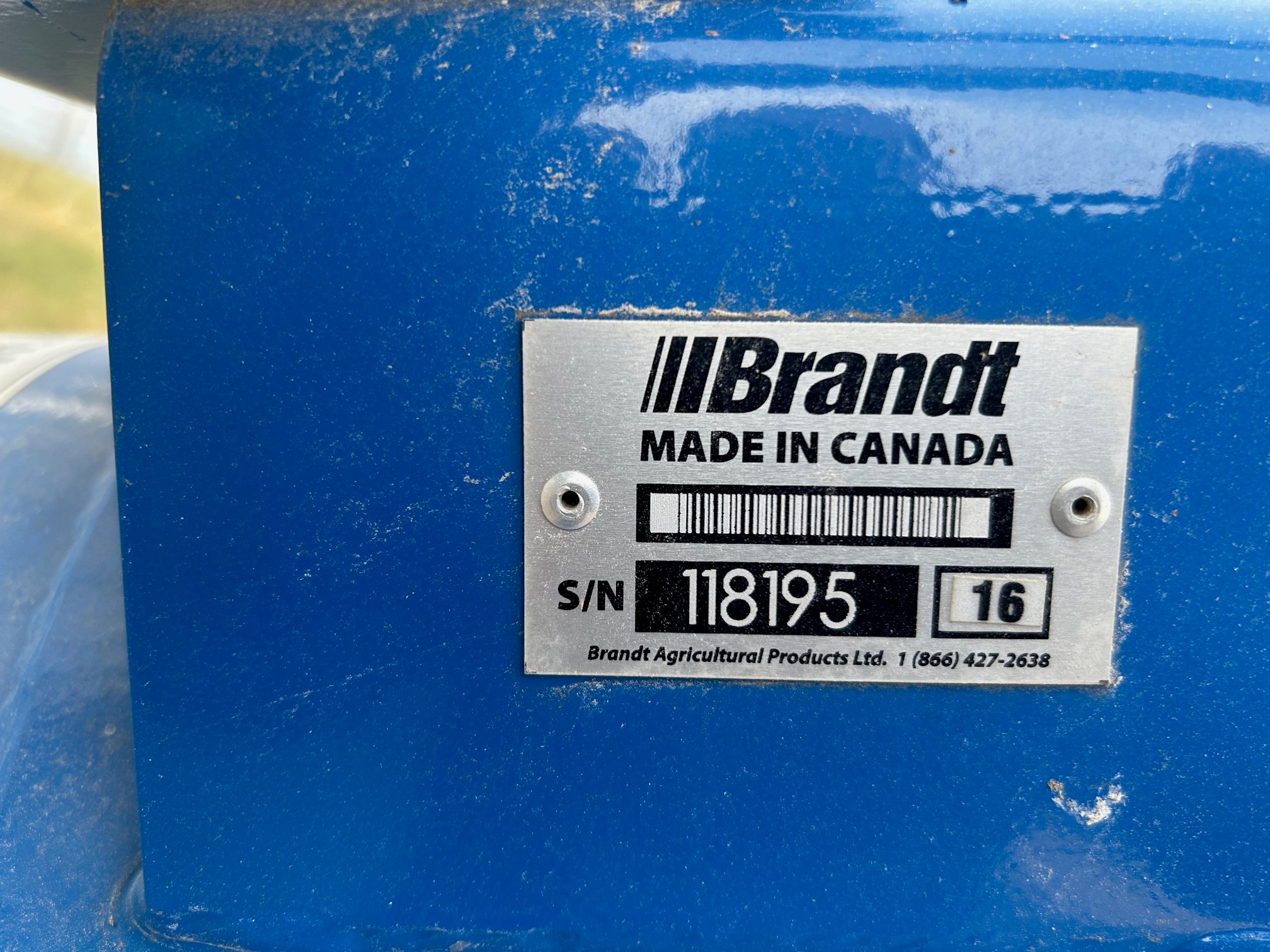 2016 Brandt 1547LP Belt Conveyor