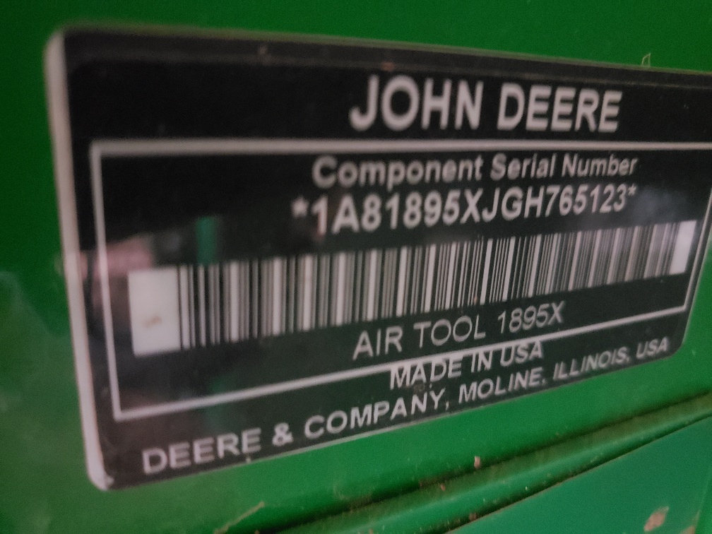 2016 John Deere 1895 Air Drill