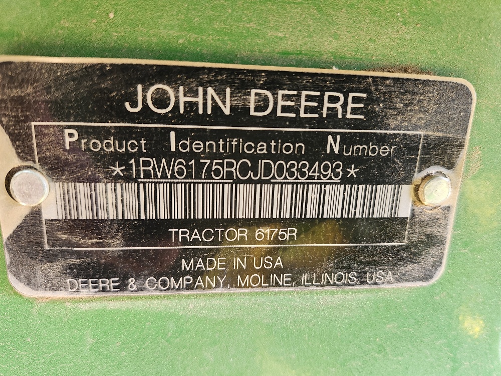 2018 John Deere 6175R Tractor