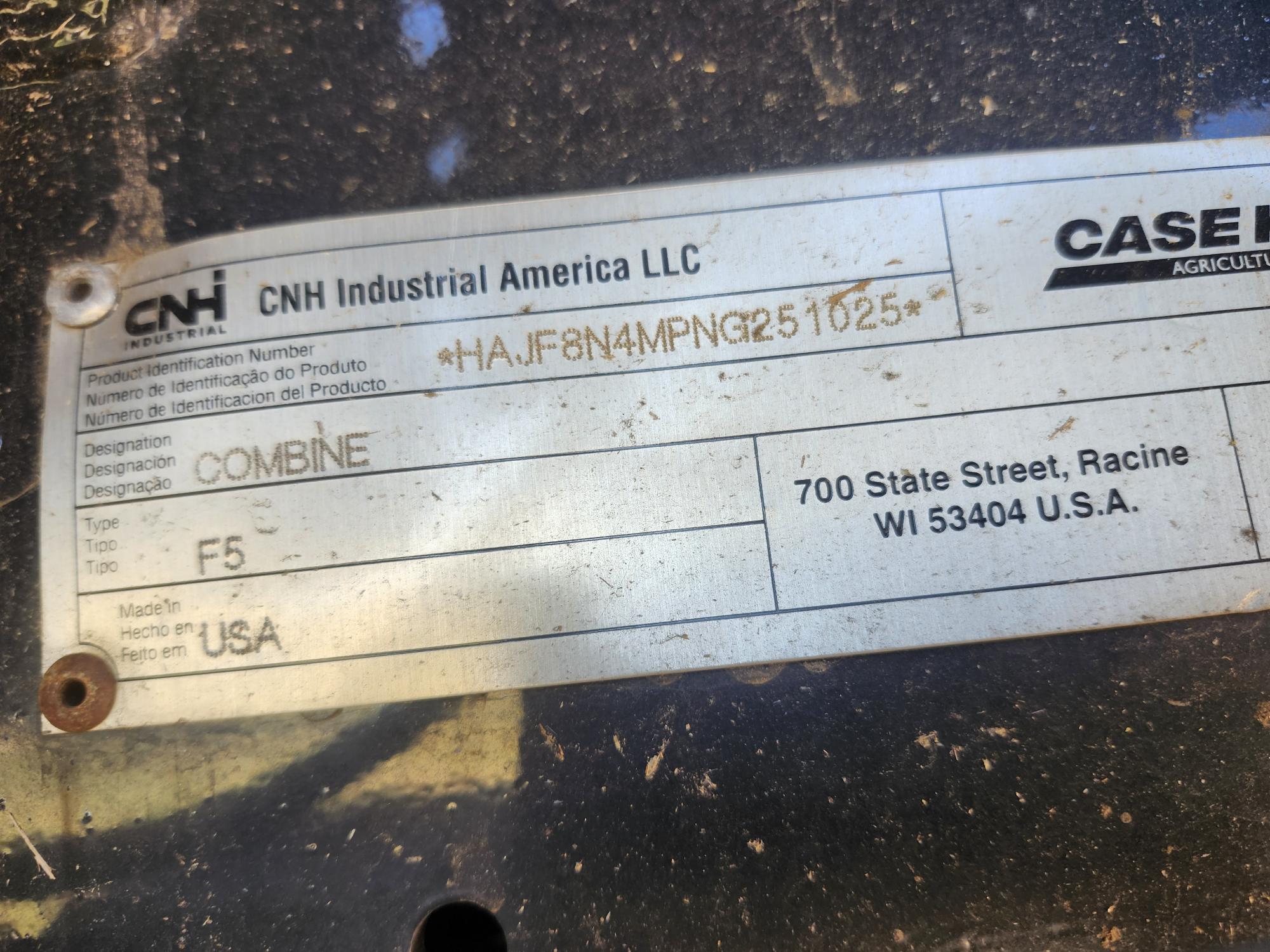 2023 Case IH AF8250 Combine