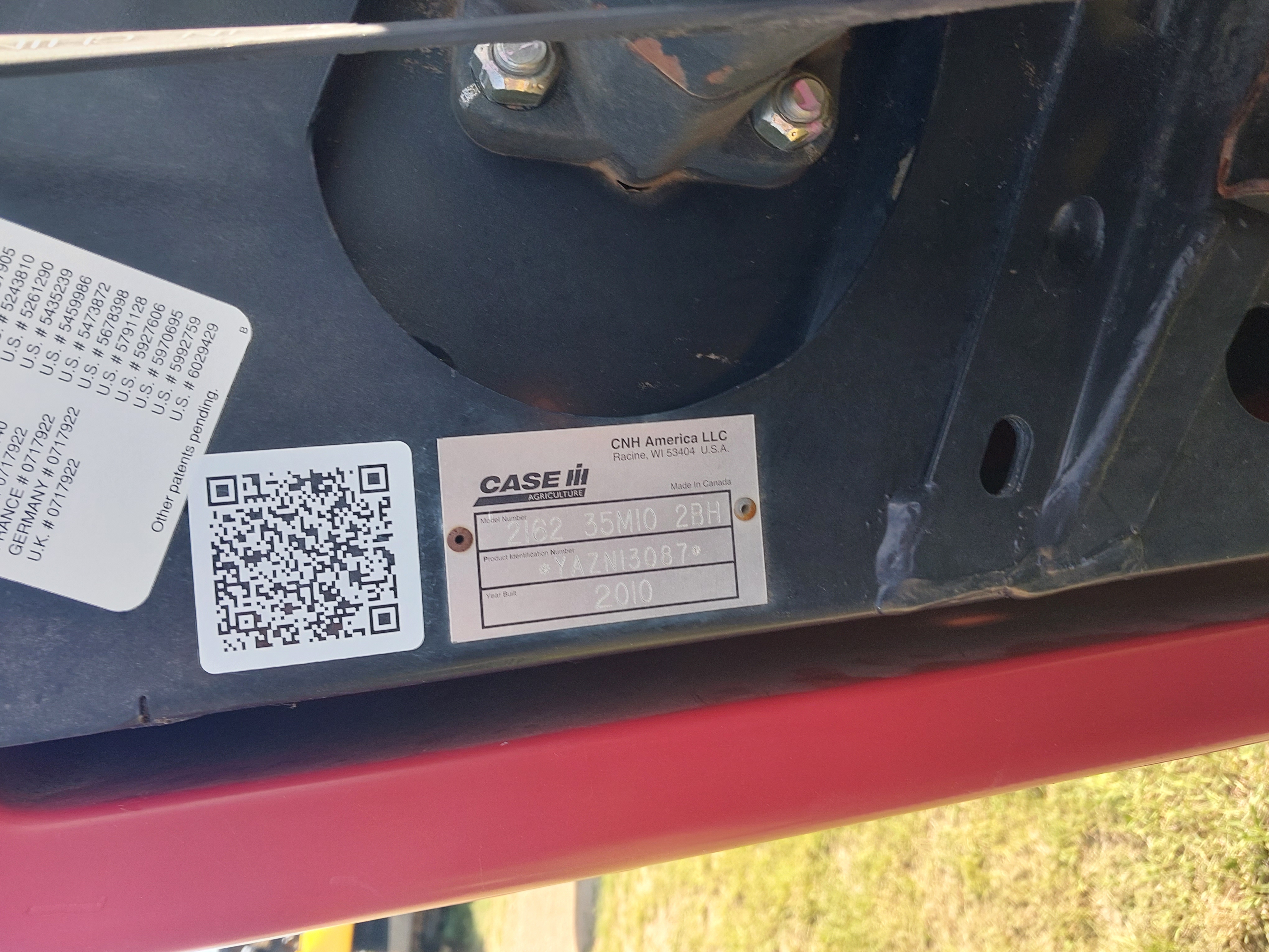 2010 Case IH 2162 Header Draper