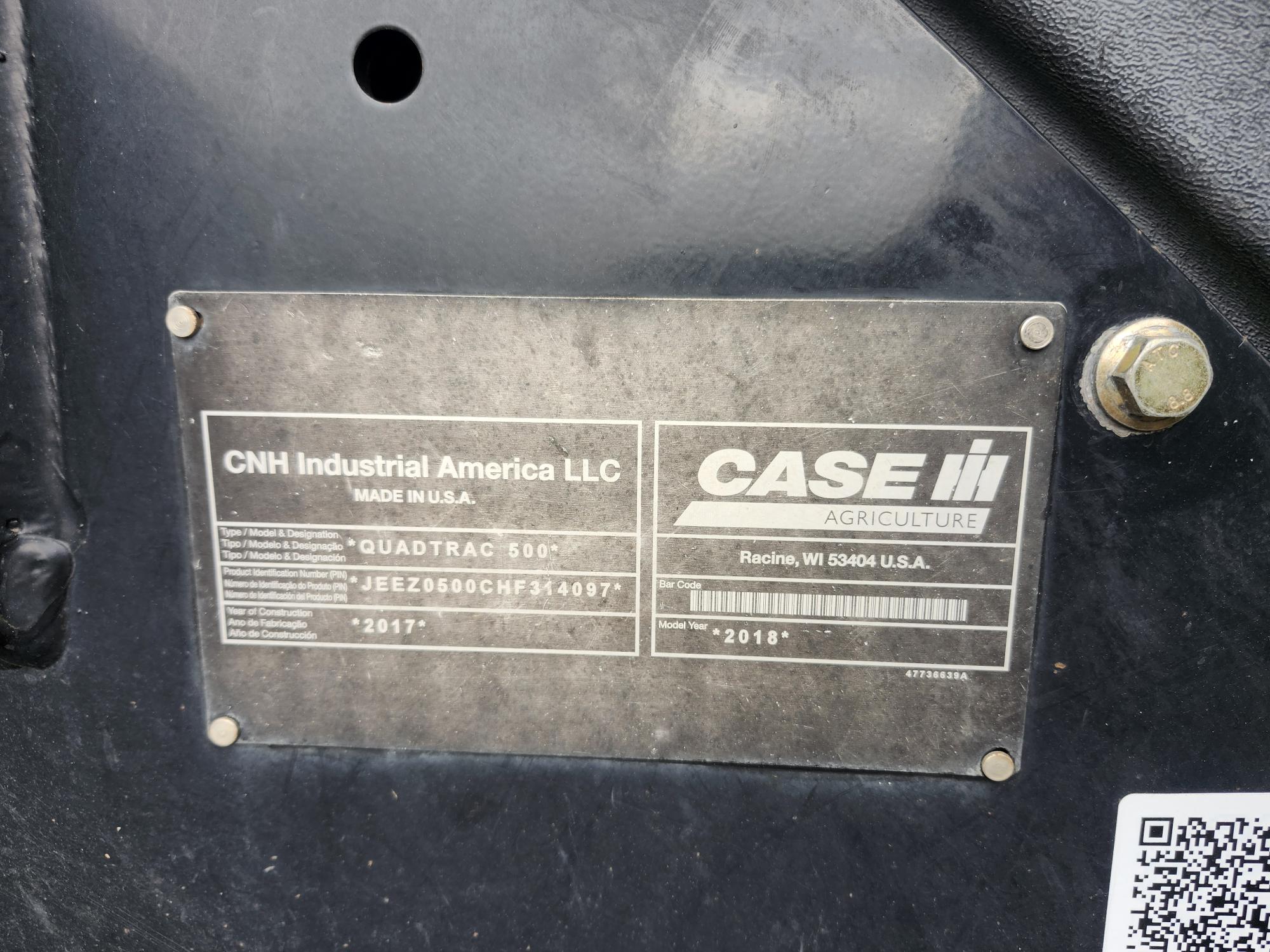 2017 Case IH STG500 Tractor