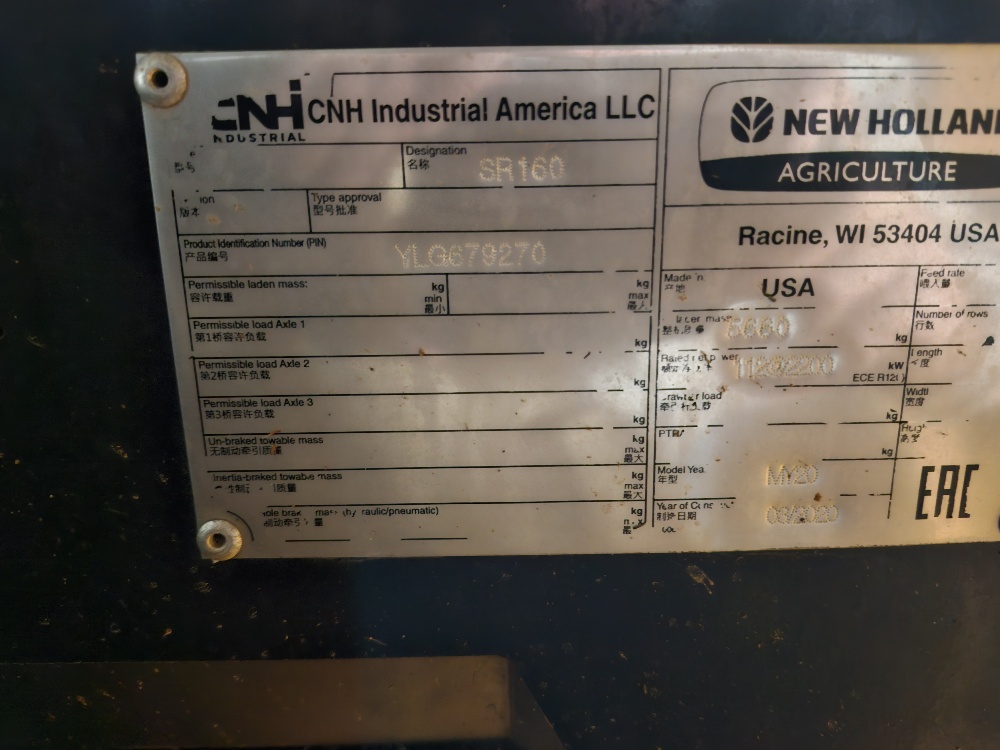 2020 New Holland Speedrower 160 Windrower