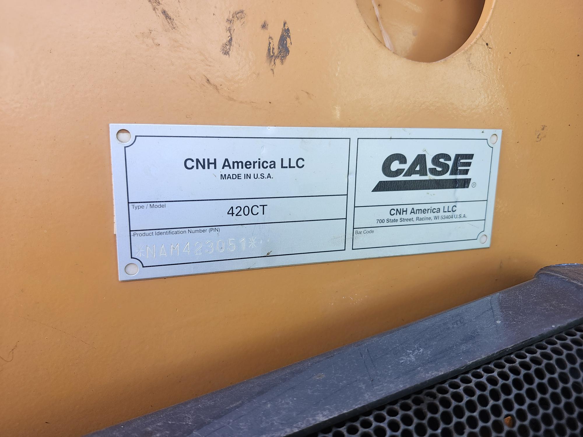 2010 Case 420CT S3 Skid Steer Loader