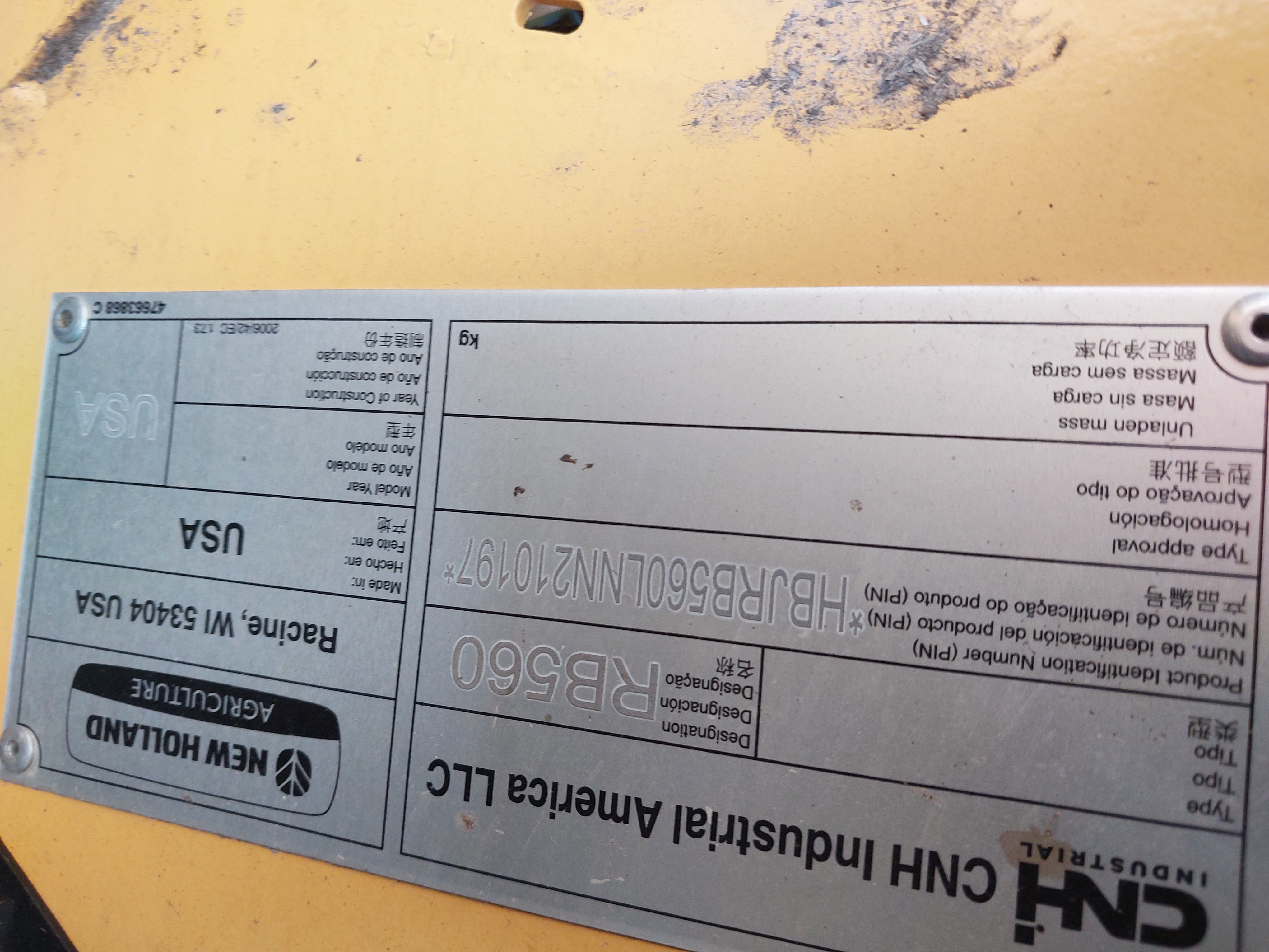 2022 New Holland Rollbelt 560 Baler/Round