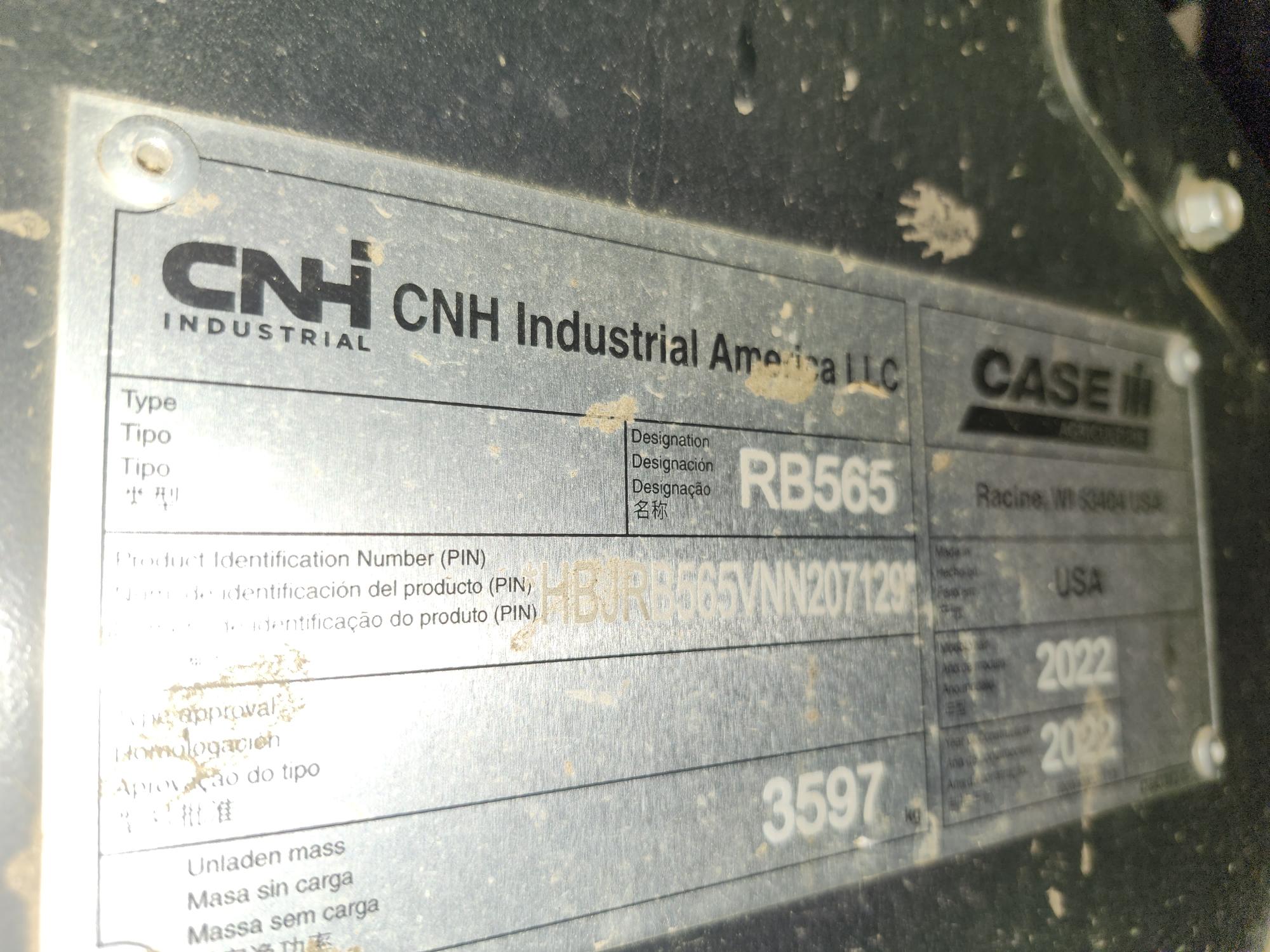 2022 Case IH RB565 Baler/Round