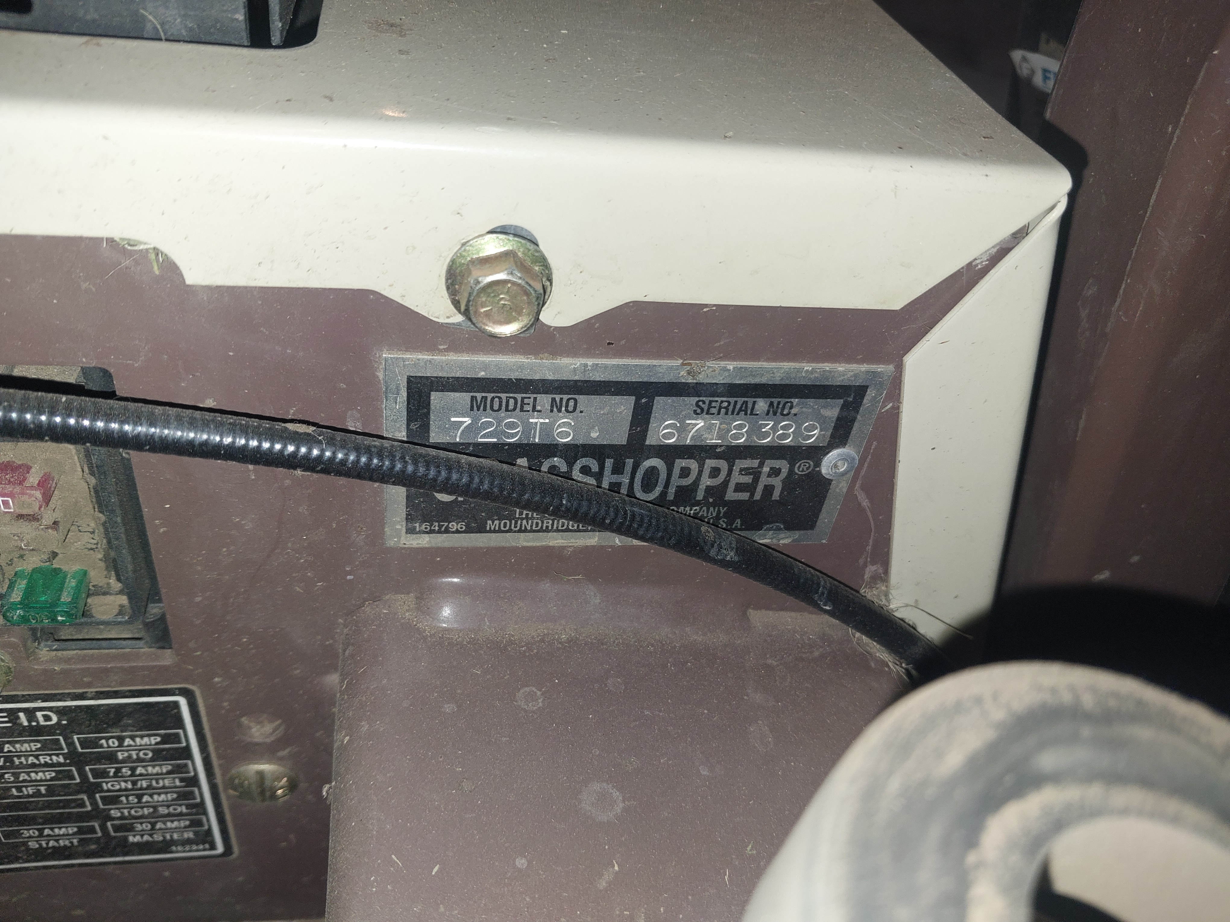 2017 Grasshopper 729T Mower/Front Deck