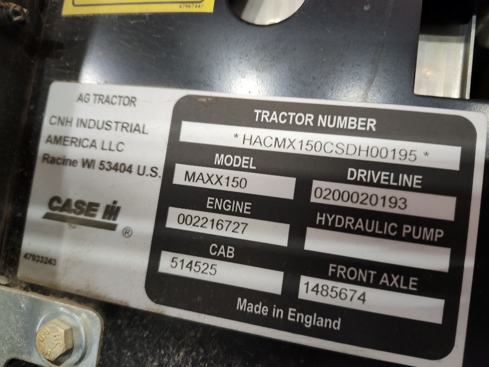 2025 Case IH MAXXUM150 Tractor