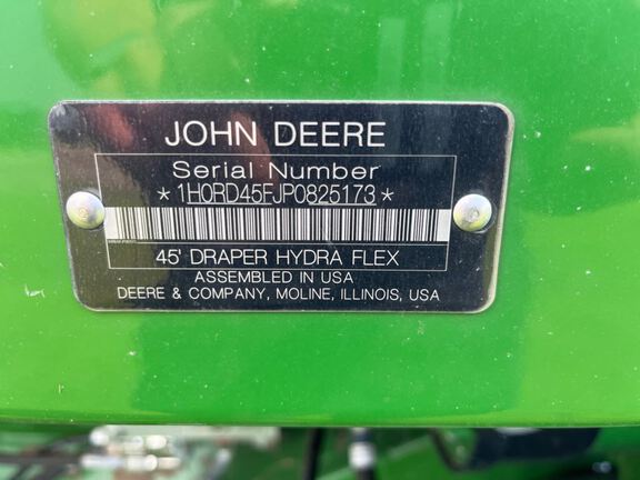 2023 John Deere RD45F Header Combine