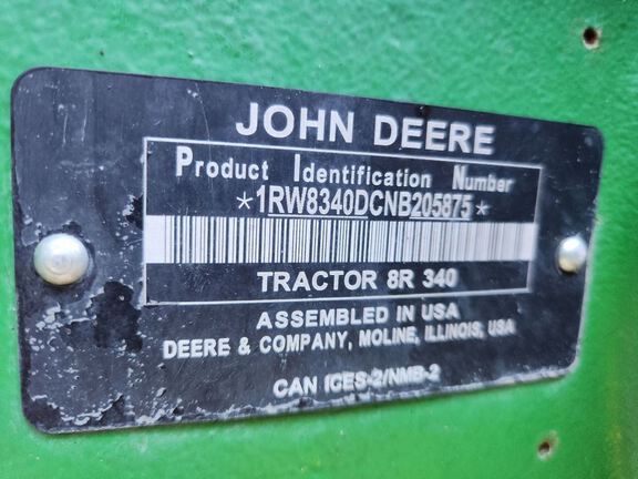 2022 John Deere 8R 340 Tractor