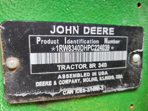 2023 John Deere 8R 340 Tractor