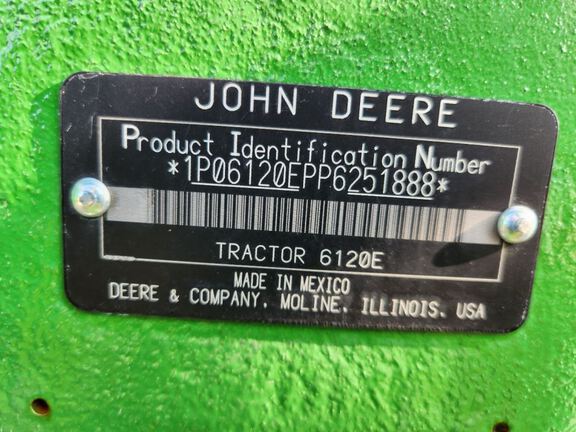 2023 John Deere 6120E Tractor