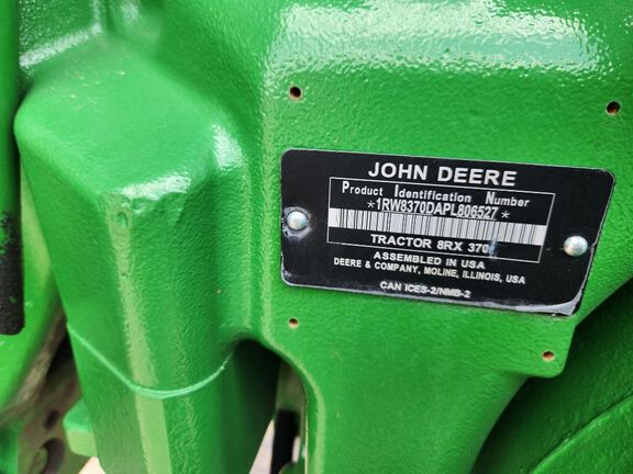 2023 John Deere 8RX 370 Tractor Rubber Track