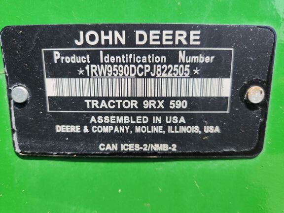 2023 John Deere 9RX 590 Tractor Rubber Track