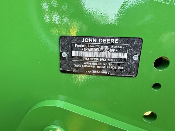 2023 John Deere 9RX 590 Tractor Rubber Track