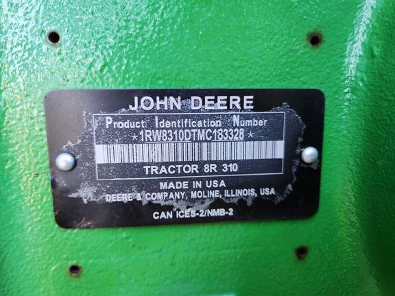 2021 John Deere 8R 310 Tractor