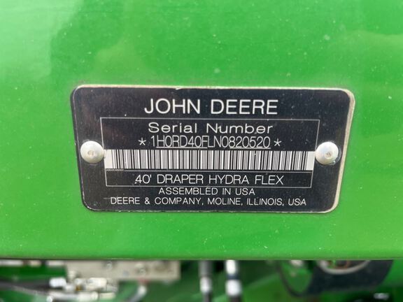 2022 John Deere RD40F Header Combine