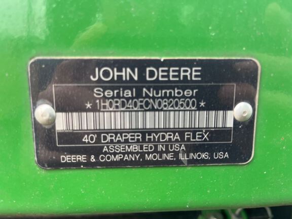 2022 John Deere RD40F Header Combine