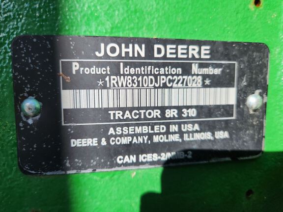 2023 John Deere 8R 310 Tractor