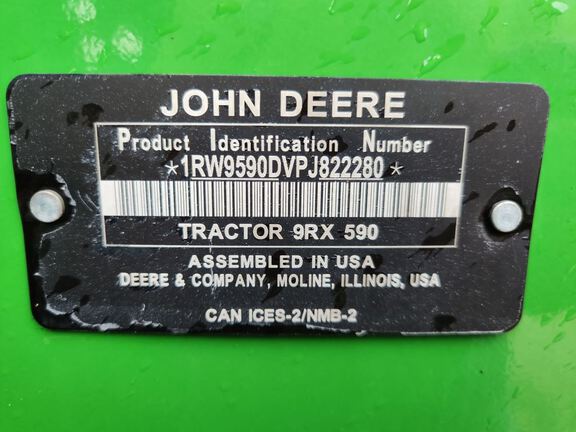 2023 John Deere 9RX 590 Tractor Rubber Track