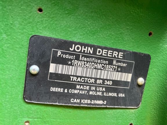 2021 John Deere 8R 340 Tractor