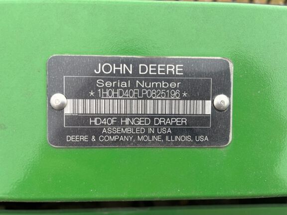 2023 John Deere HD40F Header Combine