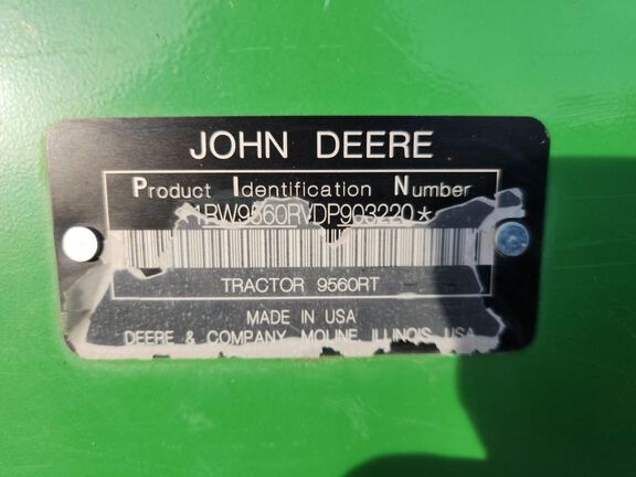 2013 John Deere 9560RT Tractor Rubber Track