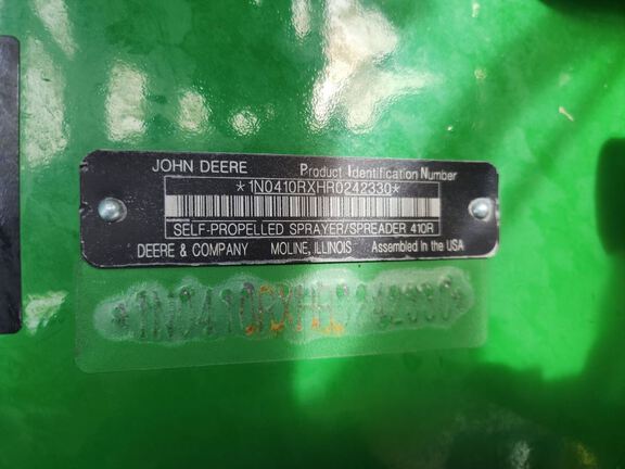 2024 John Deere 410R Sprayer/High Clearance