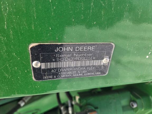 2024 John Deere RD40F Header Combine