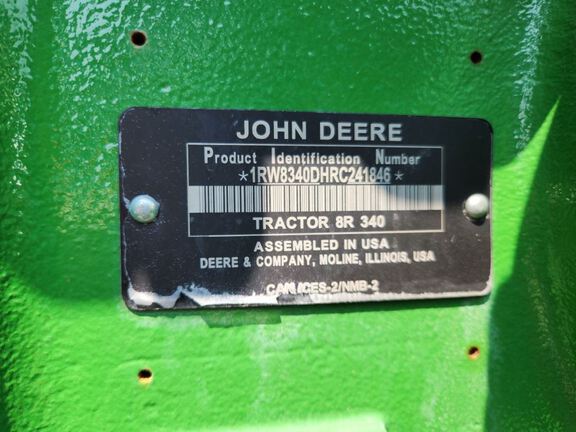 2024 John Deere 8R 340 Tractor