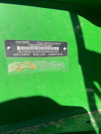 2025 John Deere 412R Sprayer/High Clearance