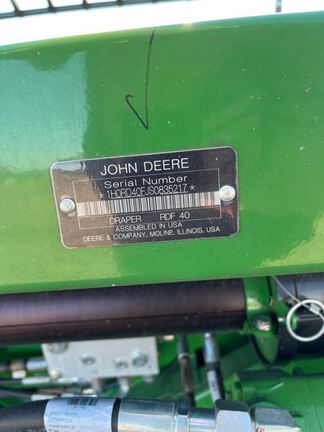 2025 John Deere RD40F Header Combine