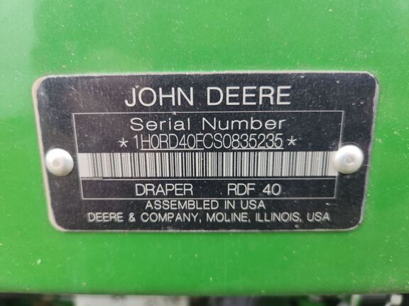 2025 John Deere RD40F Header Combine
