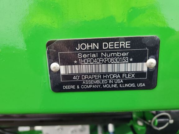 2024 John Deere RD40F Header Combine