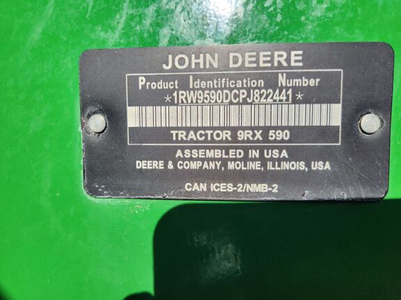 2023 John Deere 9RX 590 Tractor Rubber Track