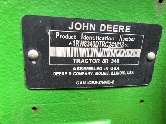 2024 John Deere 8R 340 Tractor