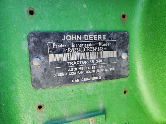 2024 John Deere 8R 340 Tractor